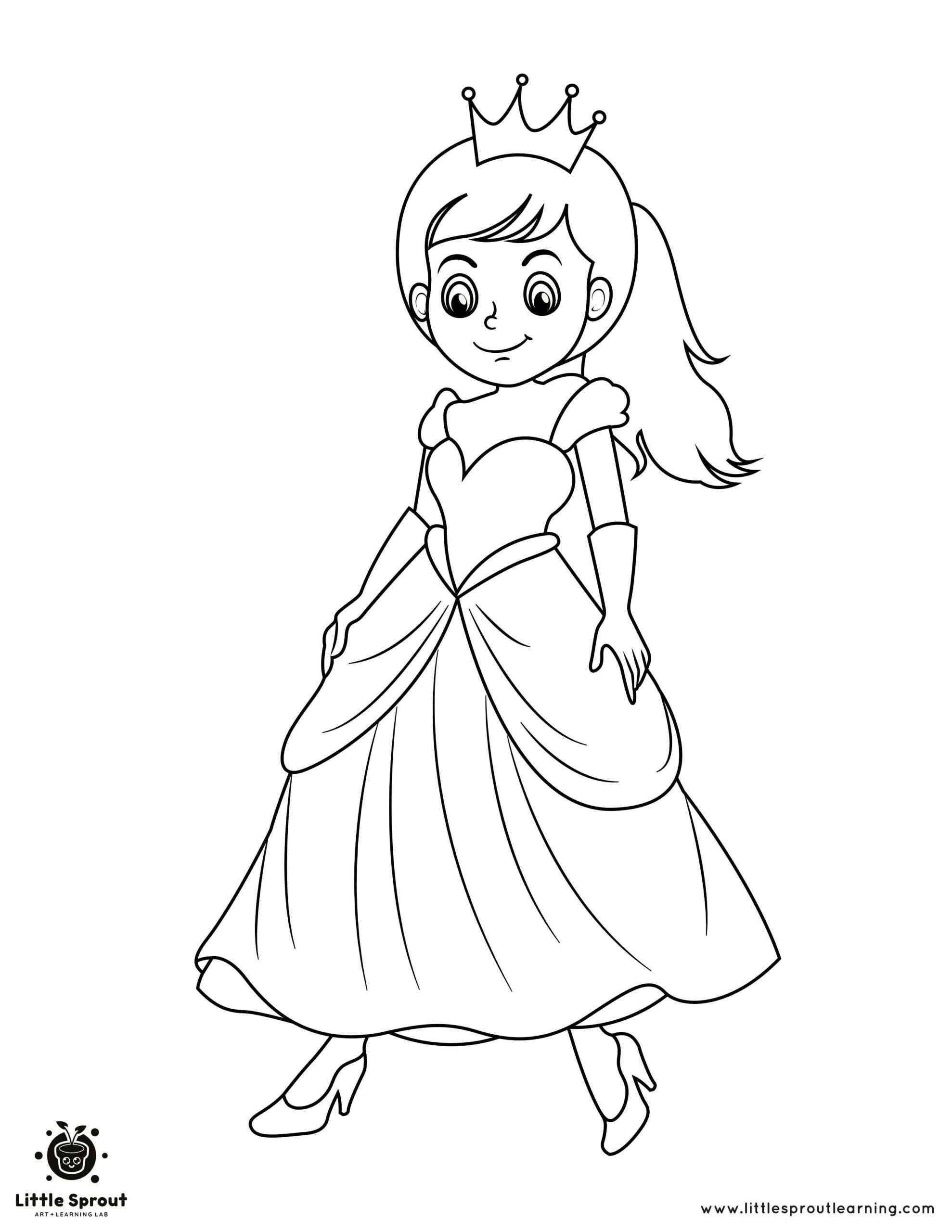 A Walk to Remember Princess Coloring Page