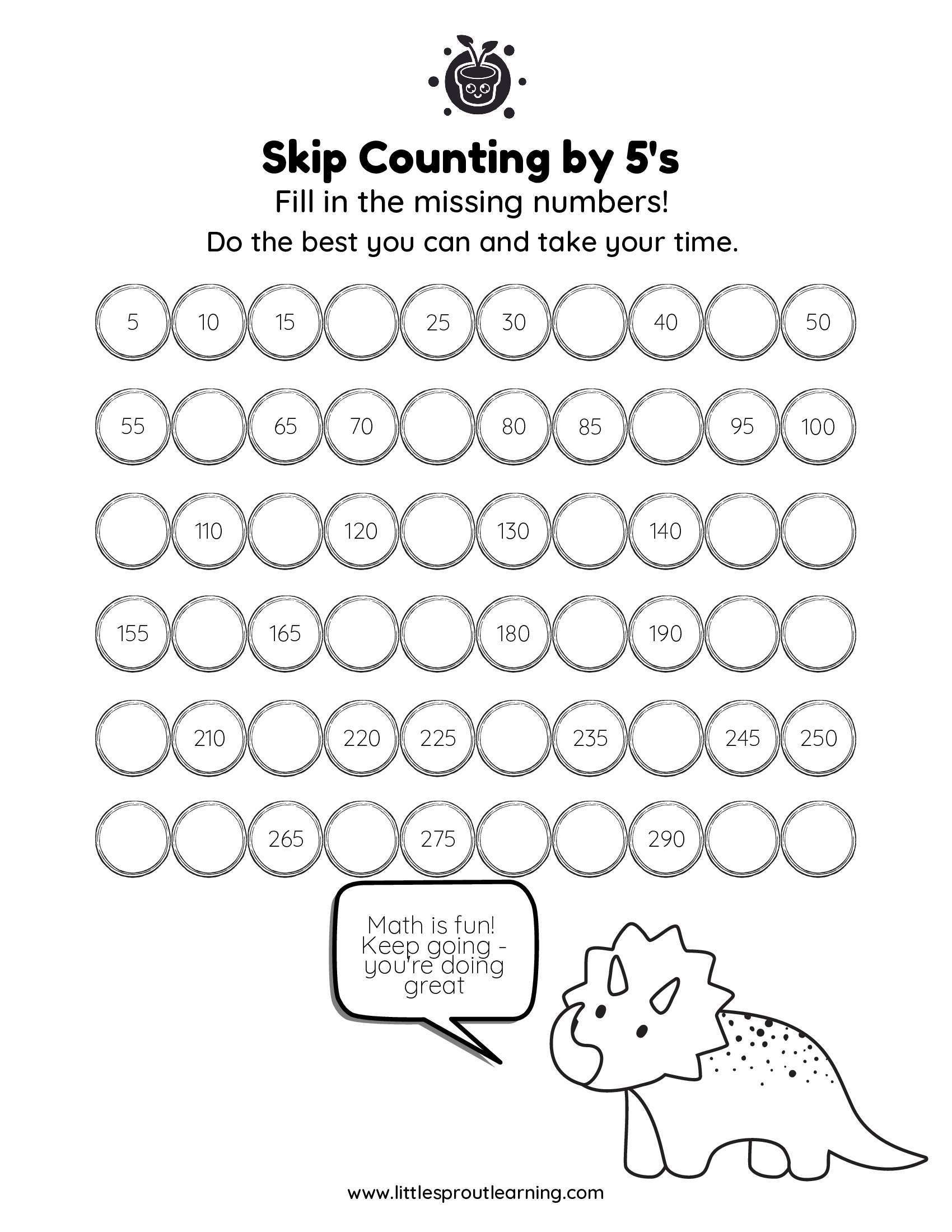 Skip Counting by 5’s