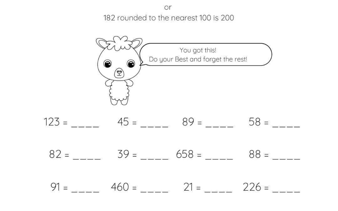 Round to the nearest 10 or 100