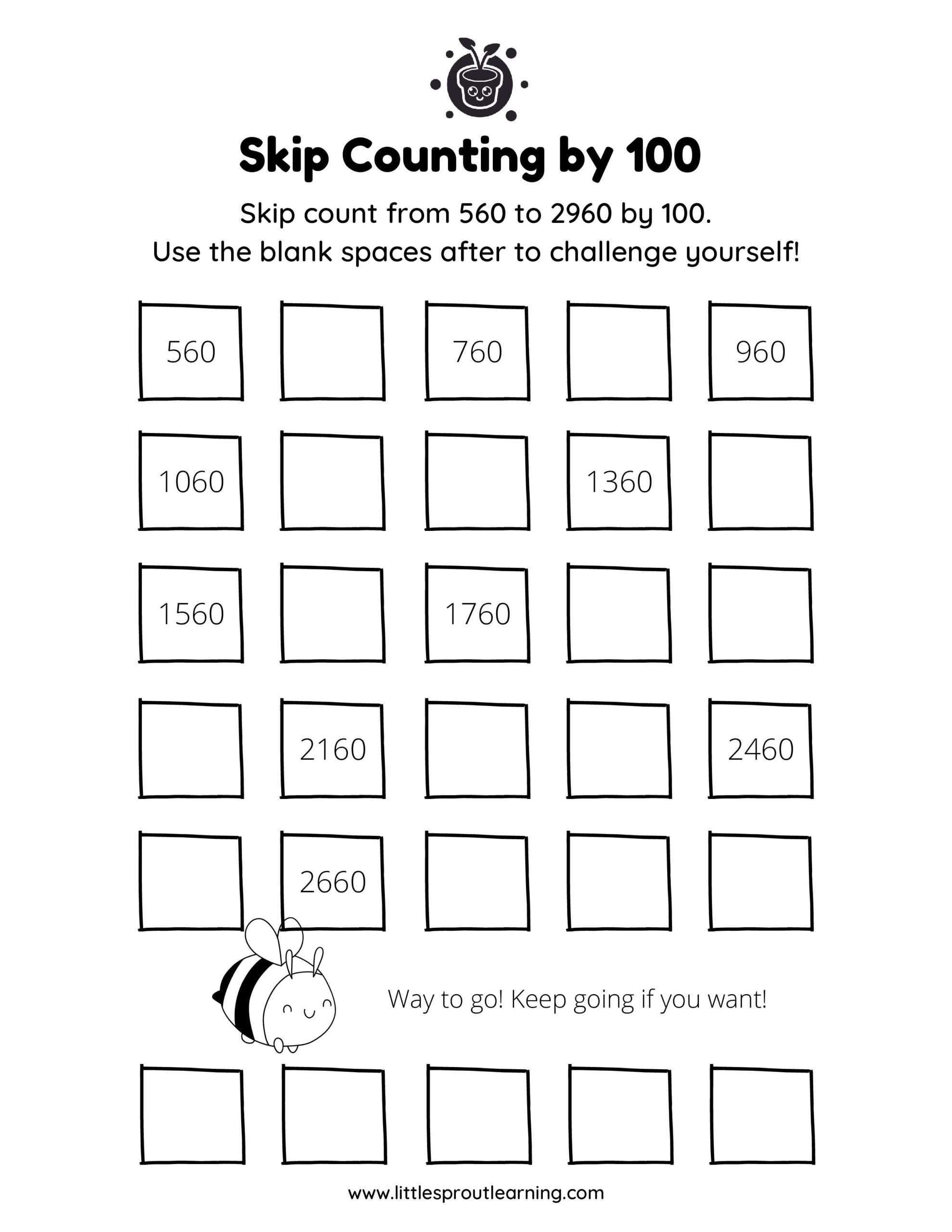 Skip Counting by 100
