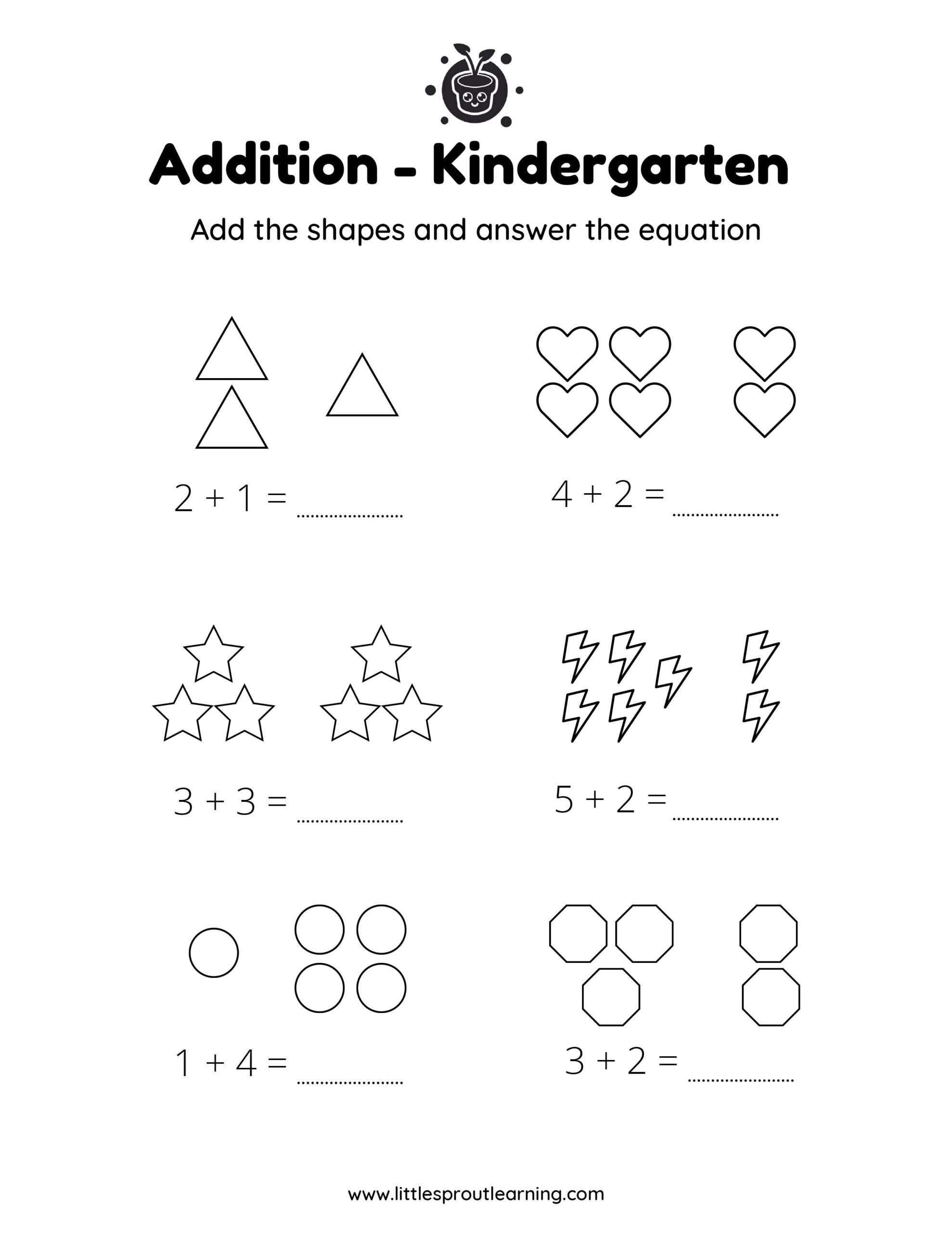 Single Digit Linear Addition with Symbols