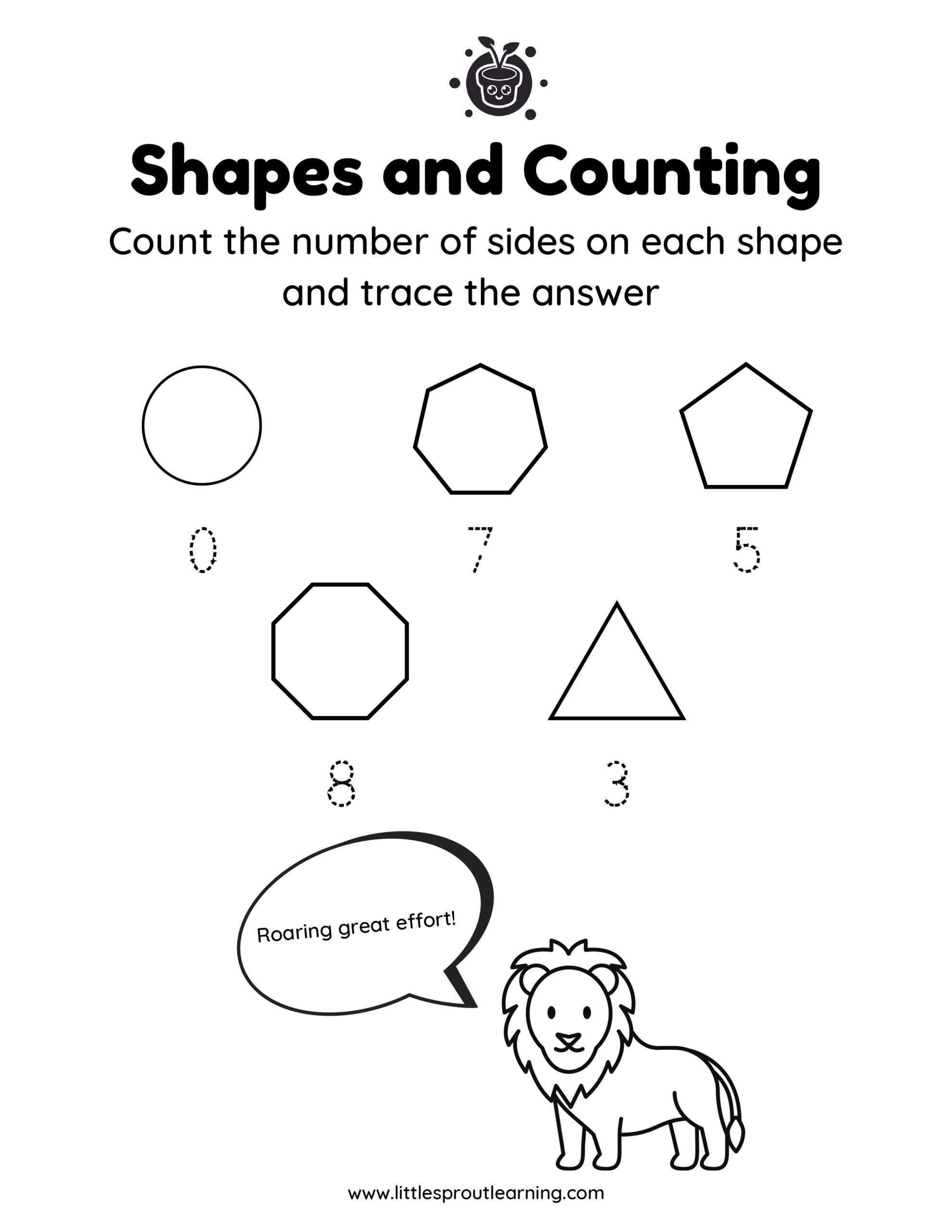 Numbers Tracing Worksheet