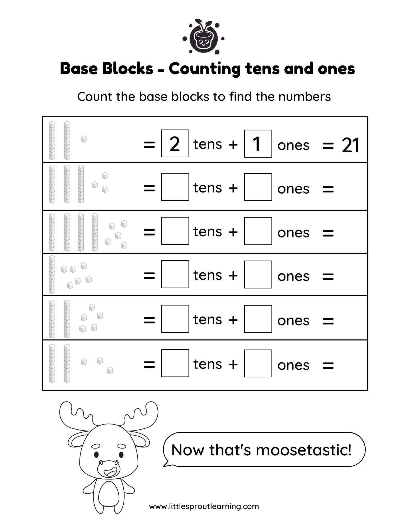 Base Block – Counting Tens and Ones