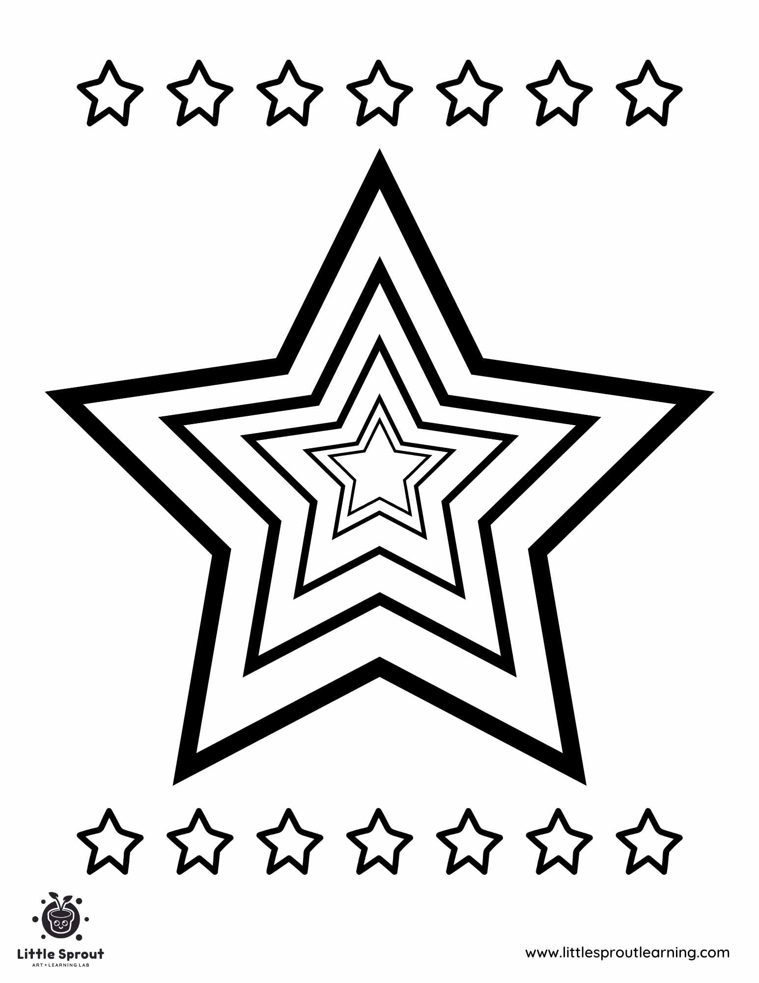 Patterned Star Coloring Page