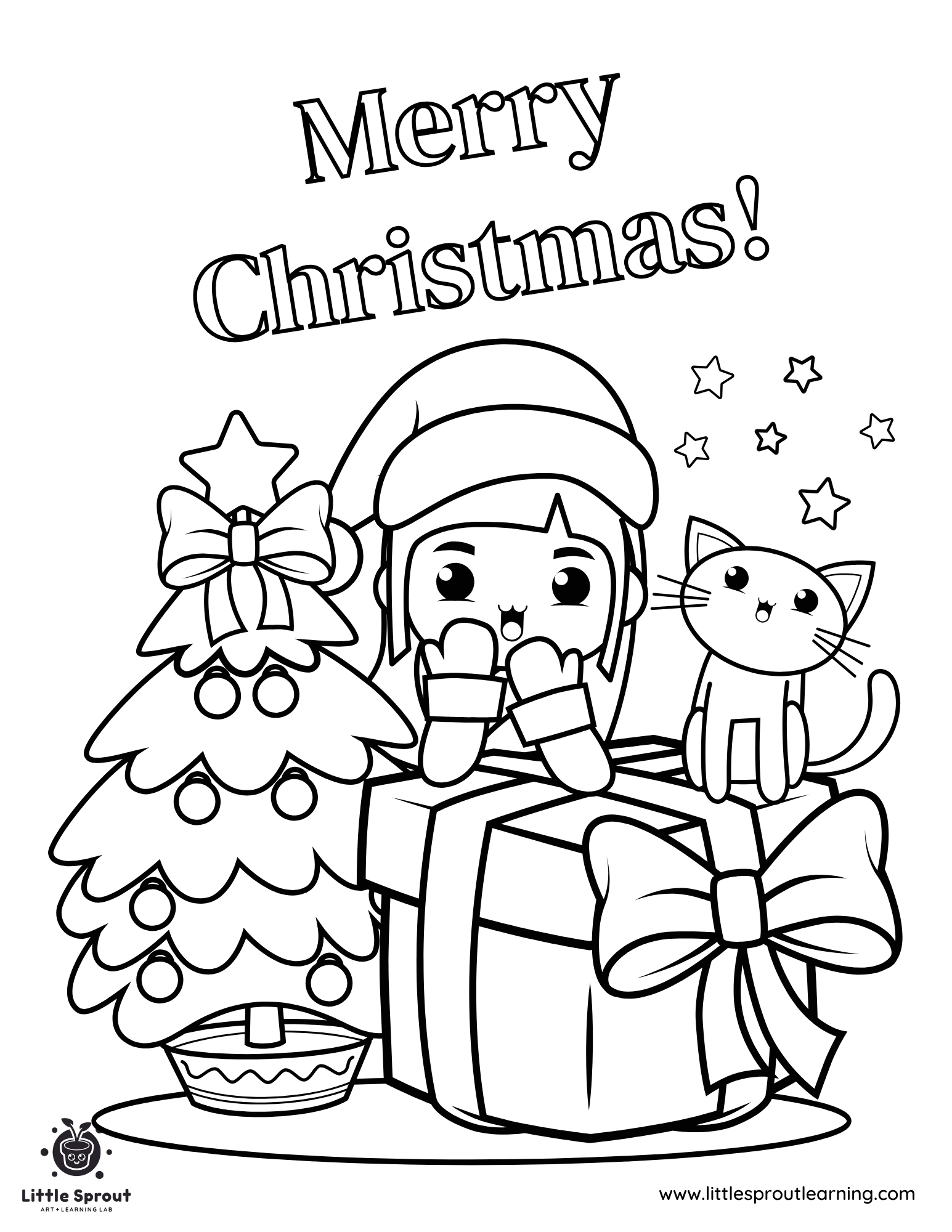 Cute Christmas Coloring Sheet